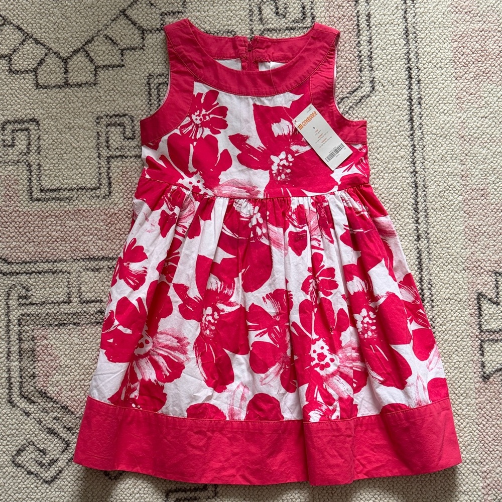 Gymboree Pink and White Floral Dress